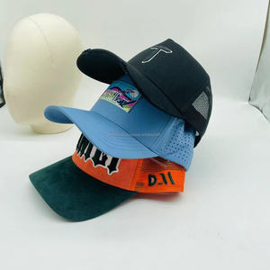Casquette de camionneur en maille à 5 panneaux personnalisée de haute qualité avec logo brodé - Product Image 3