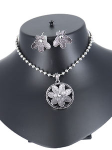 Durable & Stylish Necklace & Stud Earrings Fashion Jewelry <b>Set</b> for <b>Gift</b> Pack Accessible at Reasonable Price - Product Image 2