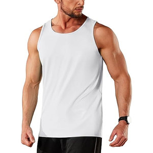 New Fitness Men Pure Color Sleeveless Gym <b>Stringer</b> Tank Top Bodybuilding <b>Vest</b> Top Male Undershirt - Product Image 4