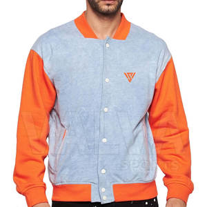 Veste à col montant en toile légère et à manches longues pour hommes High Street Winter New Arrival avec logo personnalisé Lettermen Quality - Product Image 1