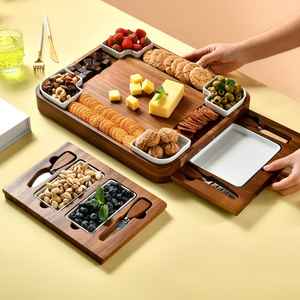 Nouvelle planche à fromage multi-espace et usage parfait pour la maison et le restaurant planche à fromage de service durable en acier inoxydable - Product Image 1