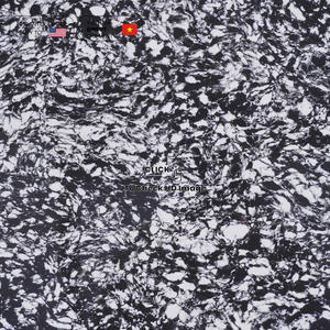 NV669 Dalle d'établi en pierre de quartz Carrara Contraste floral Blanc Noir Comptoir Protecteur Fabricant de pierre de quartz - Product Image 5