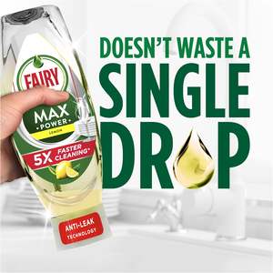Líquido lavavajillas Fairy MaxPower Limón 8 x 545 ML, Limpieza fácil y sin esfuerzo, incluso en tus ollas y sartenes más grasosas - Product Image 2