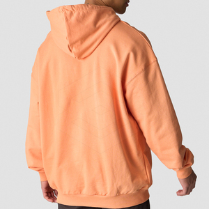 เสื้อฮู้ดดี้ผู้ชายดีไซน์ใหม่ปี 2025 ทรงโอเวอร์ไซส์ แฟชั่นทันสมัย ผลิตจากผ้าฝ้ายออร์แกนิค 100% ระบายอากาศได้ดี ผลิตในปากีสถาน ลายเรียบๆ สำหรับฤดูหนาว รับผลิตแบบ ODM - Product Image 3