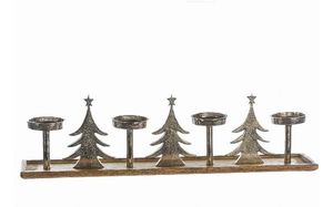 Bougeoir noir en fil de fer pour les mariages, les vacances et les anniversaires de Noël Halloween-Lanterne ou pot en métal élégant - Product Image 5
