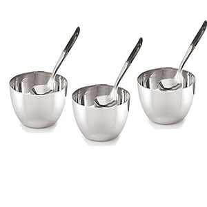 ชามสเตนเลสพร้อมช้อนชามอาหารดีไซน์เป็นเอกลักษณ์ - Product Image 6