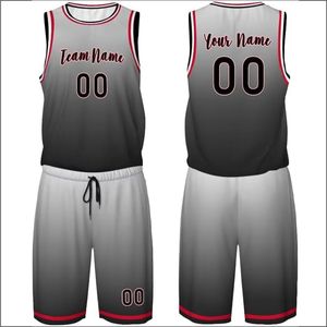 Maillot de basket-ball unisexe personnalisé avec logo imprimé numériquement, vêtements de sport en polyester de haute qualité, respirant, antibactérien, anti-UV, taille plus - Product Image 1