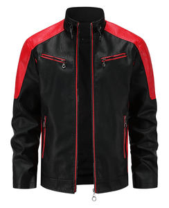 Chaqueta de cuero personalizada para hombre, abrigos de piel de vaca de segunda capa, chaquetas personalizables para motocicleta para hombre - Product Image 1