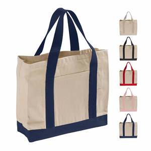 กระเป๋าช้อปปิ้งผ้าแคนวาสทวิลสองสีแบบใช้ซ้ำได้-TF285 - Product Image 1
