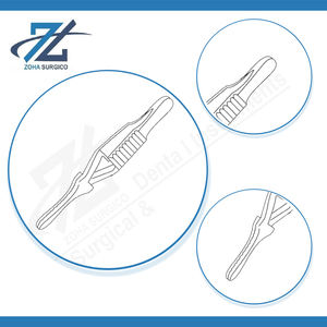 Pince pour bouledogue Dieffenbach 85mm, droite, mâchoires dentelées fines 30mm, pince d'occlusion vasculaire atraumatique, acier inoxydable chirurgical - Product Image 4