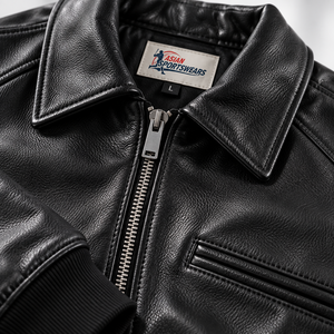 Luxury Brand Quality Leather Varsity Jackets Genuine Leather Sleeve High End Winter Front Customizable Streetwear <b>Outfit</b> - Product Image 4