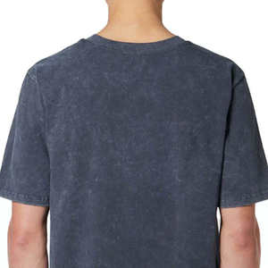 Camisetas coloridas de lavado con ácido de talla grande para hombre de alta calidad, camisetas de lavado con ácido desteñido al sol desgastado de peso pesado para hombre - Product Image 5