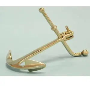 Luxury and Modern Solid Brass Nautical Anchor Paper Weight Office Desk Used Wholesale and Manufacturers and Supplier From India