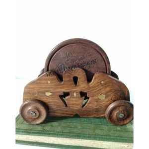 Diseño ventajoso hecho a mano forma personalizada tamaño Material de madera resistente al calor lujo ecológico posavasos de lujo para - Product Image 1