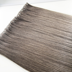 Cuticule Remy Cheveux Russes Injection Invisible Bande dans les Extensions de Cheveux Humains <span class=keywords><strong>Cendré</strong></span> Froid Brun - Product Image 2