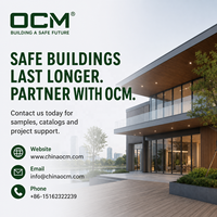 OCM Premium 8 pieds x 8 pouces X 5/8 pouces Planche de terrasse en fibrociment, panneau de passerelle en béton imperméable (paquet de 50 - 266 m²) Ft.)