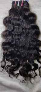 Extensiones de cabello rizado Natural indio Paquetes de cabello humano crudo sin procesar Extensión de cabello bonita de trama de máquina de estilo de onda profunda suelta - Product Image 6