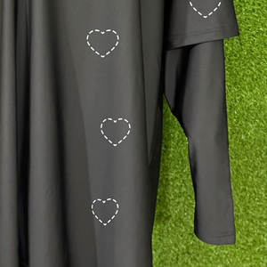 Customized Full Coverage Women's Swimwear-Islamic Modest Hijab Muslim Print Front Logo-<b>Plus</b> <b>Size</b> Female Swimsuit <b>Dress</b> for Girls - Product Image 4