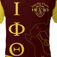 Camiseta Iota Phi Theta 1963 Ecológica de Punto Estampada para Hombre, Ropa de Fraternidad Griega Ivy League