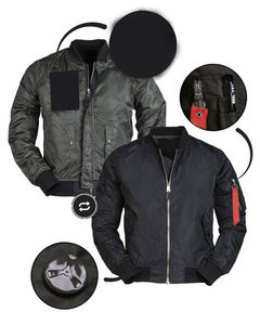 .เสื้อแจ็กเก็ตบอมเบอร์สำหรับผู้ชายน้ำหนักเบาระบายอากาศได้ดีผ้ามีซิปด้านหน้าเหมาะสำหรับการเดินเขายิมและชุดลำลองทุกวัน - Product Image 1