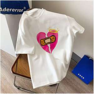 Camiseta de manga corta con patrón de conejo de algodón, ropa informal de punto personalizable para parejas de hombres y mujeres, novedad de 2024 - Product Image 6