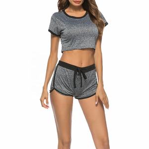 Conjunto de Yoga de talla grande y elegante personalizado para mujer, mallas de cintura alta, sujetador de apoyo, 2 piezas, secado rápido, ligero, entrenamientos diarios, Yoga - Product Image 1