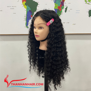 Perruque à fermeture en dentelle HD 5x5 en gros, extensions de cheveux humains Remy bouclés birmans vietnamiens, perruques bouclées birmans - Product Image 6