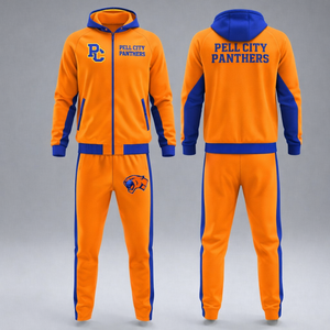 Ensemble de vêtements de sport pour homme avec logo personnalisé, fermeture éclair intégrale, ensemble de survêtement sublimé avec pantalon pour entraînements décontractés, ensemble de vêtements de travail en coopération - Product Image 4