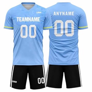 Uniformes de Fútbol Transpirables de Secado Rápido 100% Poliéster, Diseña Tu Propio Logotipo de Equipo y Nombre de Equipo Personalizado, Manga Corta - Product Image 1