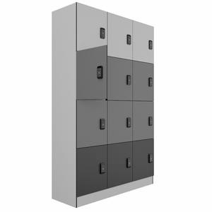 Gabinete de casillero escolar HPL de madera inteligente moderno con RFID y cerradura electrónica/combinada para vestuario y unidad de almacenamiento - Product Image 4