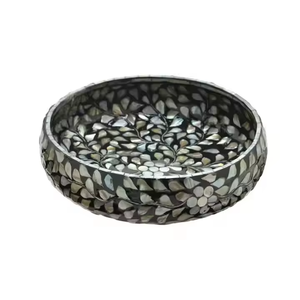 Cuencos redondos de nácar hechos a mano de alta calidad para servir comida para Eid Ramadán al por mayor bajo - Product Image 5