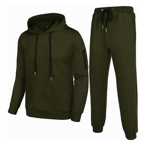 Conjuntos deportivos casuales para hombre, con cremallera completa, para correr, atletismo, 2 piezas, con bolsillos. - Product Image 5