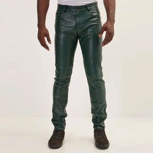 กางเกงหนังสำหรับผู้ชายกางเกงลำลองดีไซน์ใหม่ล่าสุดคุณภาพระดับพรีเมียม - Product Image 1