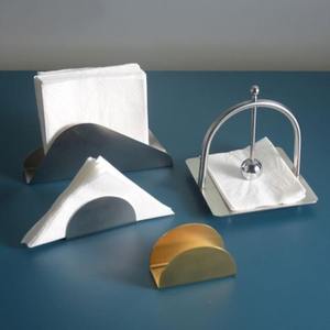 Porte-serviettes en métal élégant Organisateur décoratif durable fait à la main Parfait pour la maison, la cuisine, la salle à manger et les tables de buffet - Product Image 4