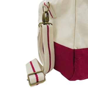 Bolsa de Viaje Casual Plegable de Lona y Cuero para Gimnasio, Yoga, Deportes al Aire Libre, Bádminton y Moda - Product Image 3