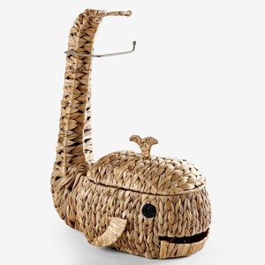 Handbraided water hyacinth baskets <b>baby</b> room decor & organization animal shaped <b>storage</b> basket - Product Image 1