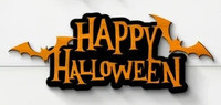 Cadre photo personnalisable en bois pour Halloween avec découpe, gaufrage et impression 2 couleurs Delarchi H12 pour le rangement des photos