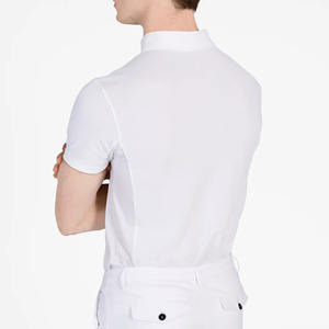 Camisas de Competición para Hombre al por Mayor, Camiseta de Manga Corta, Capa Base Masculina para Montar a Caballo, Camisa de Exhibición con Logotipo Personalizado - Product Image 4