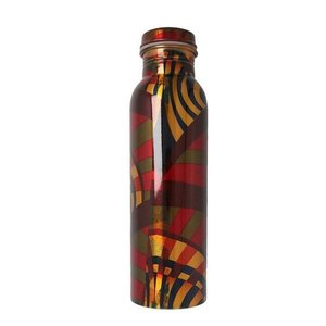 Botella de agua de cobre impresa con esmalte multicolor de excelente calidad, vasos de plástico saludables - Product Image 3