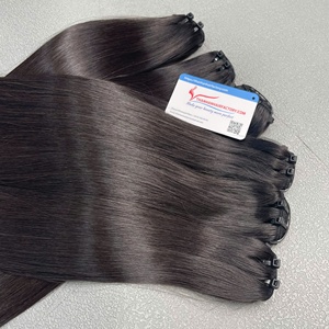 เครื่องยืดผมตรงกระดูกสีดำธรรมชาติแบบสั้นความยาวของเส้นผมเวียดนาม - Product Image 2