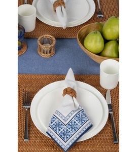 Anillo para Servilletas de Ratán Hecho a Mano, Accesorios Rústicos para Mesa, Perfecto para Cafés, Fiestas con Temática de Playa, Regalos para el Hogar, de la India - Product Image 4