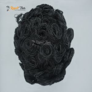 Regent Mono Nouveautés Grand Stock Hommes Toupet 100% Cheveux Humains Cheveux Naturels Fine Mono Hair Patch System Vente en Gros Pour Hommes - Product Image 6