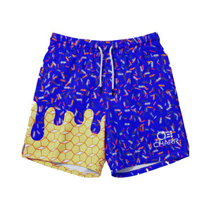 Pantalones cortos de verano de secado rápido de baloncesto de malla de helado de gofres personalizados pantalones cortos transpirables de goteo de helado para hombres pantalones cortos de aspersión - Product Image 3