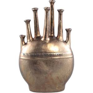 Vases à fleurs en laiton plaqué or de forme et de taille personnalisées pour la maison, les vases à fleurs d'intérieur et d'extérieur. - Product Image 5