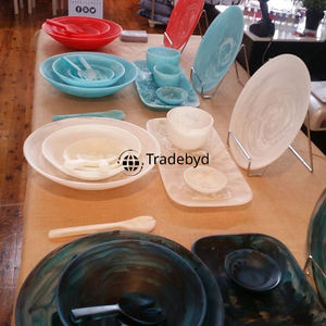 Cuenco de resina con acabado brillante para Decoración de mesa y comedor de aspecto Premium de Tradebyd - Product Image 6