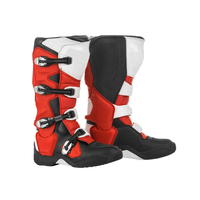 Zapatos de moto hechos a medida de alta calidad impermeables transpirables de cuero genuino plano PU invierno Motocross botón hasta la rodilla PVC