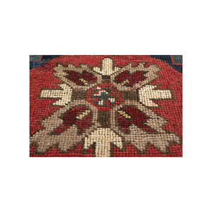 Tapis en laine noués à la main Kiaan, rose et violet, Paem-1327, motif géométrique abstrait, style Tabriz, rectangulaire, pour la maison, le salon, le couloir - Product Image 3