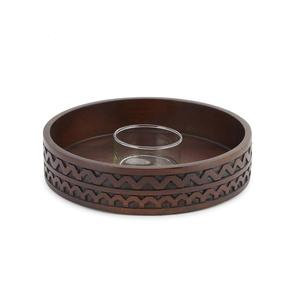 Plateau de service en bois de mangue en forme de sapin de Noël, pour la nourriture, le dîner, avec corps en bois, dimensions 43,2 x 24,7 x 1,9 cm - Product Image 3