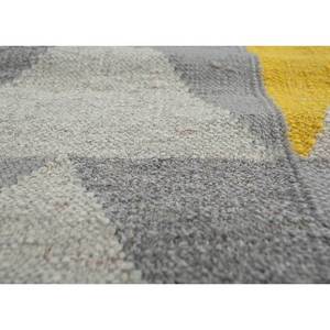 Indusbar Ivory Flat Weaves Wool <b>Rugs</b> Organic Cotton Jacquard Geometric Rectangle <b>Jute</b> <b>Rug</b> for Home Hallway Model ADWL-13087 - Product Image 3