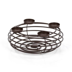 Décoration d'intérieur Porte-bougie en métal Support de bougie pour l'éclairage et l'ensemble Finition antique élégante Porte-bougie décoratif - Product Image 5
